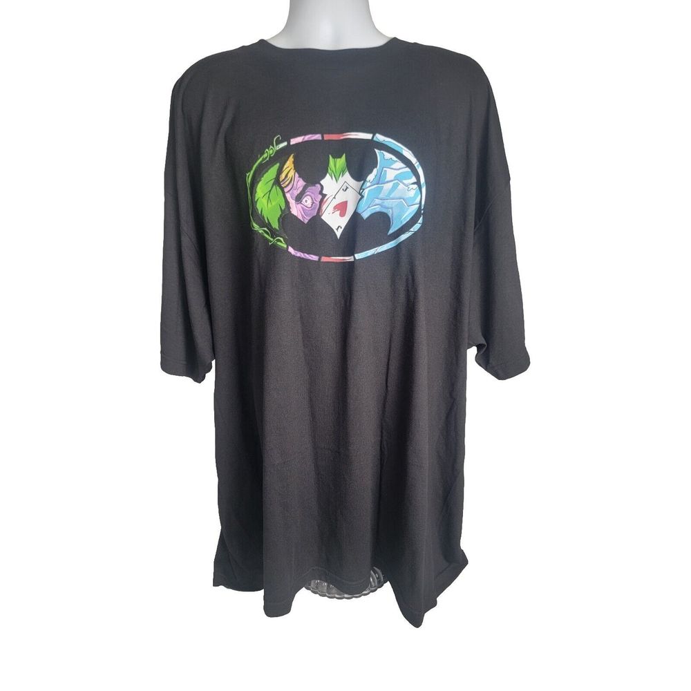 DC BATMAN Logo Joker Ivy Two Face Freeze Short Sleeve Shirt Men's Size 5XL NWT